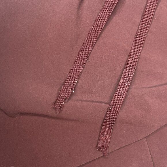 Nike Dri-Fit Red Jogger Sweatpants Size XS Zipped Pockets Athletic Activewear - Picture 8 of 11